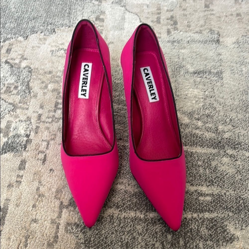 Pink Pointed Toe Stiletto Heels - Picture 4 of 8